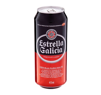CERVEZA ESTRELLA GALICIA LATA 473 ML