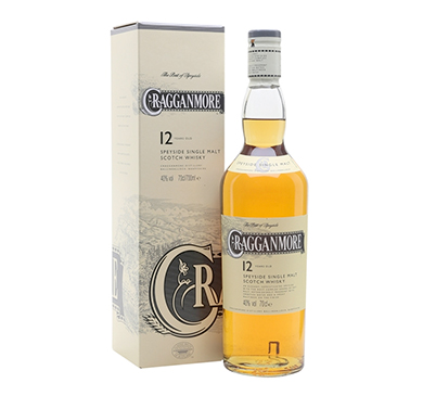 WHISKY DE MALTA ESCOCES CRAGGANMORE 12 AÑOS 750 ML