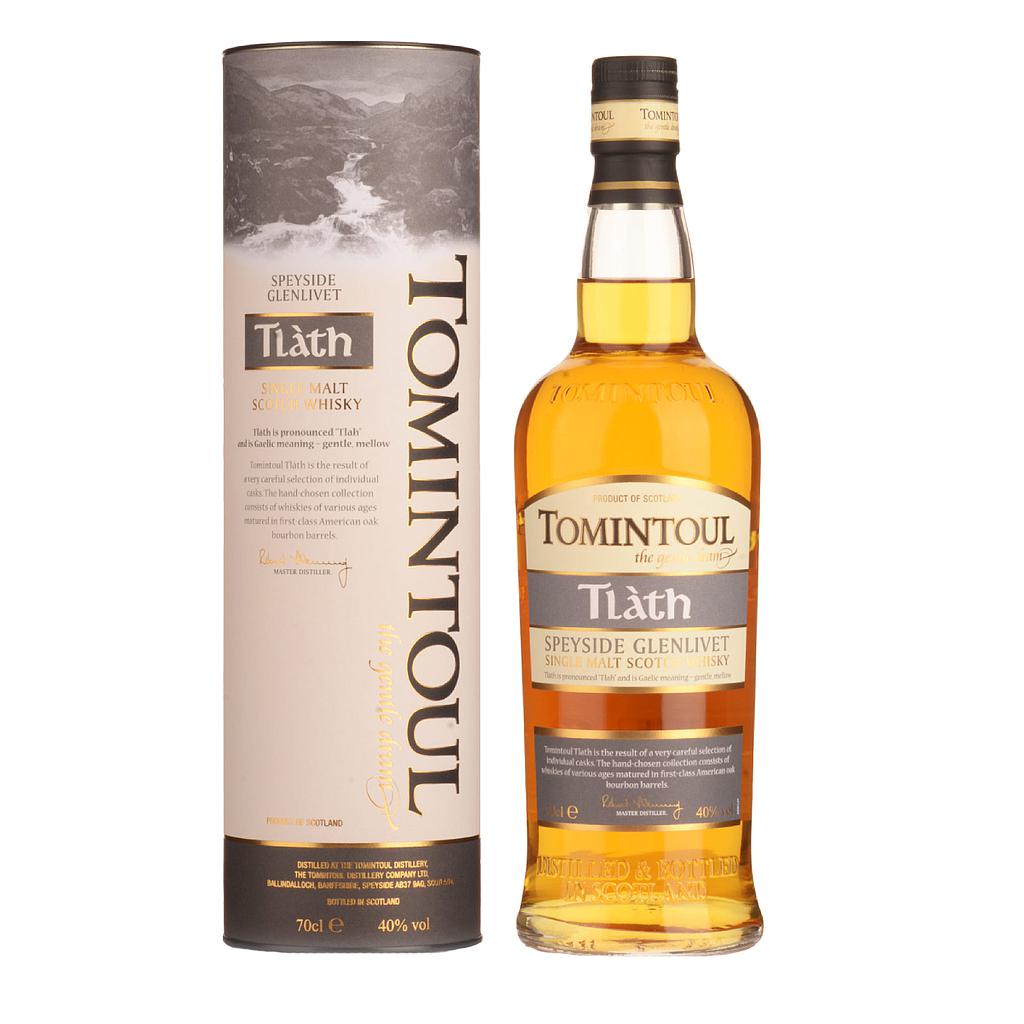 WHISKY DE MALTA ESCOCES TOMINTOUL TLATH SPEYSIDE 700 ML